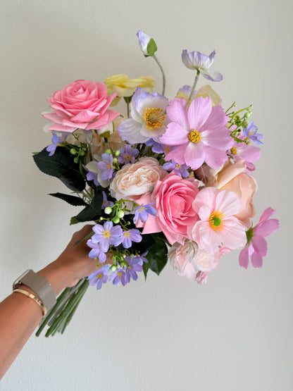 Bridal Custom Bouquet Silk Flowers