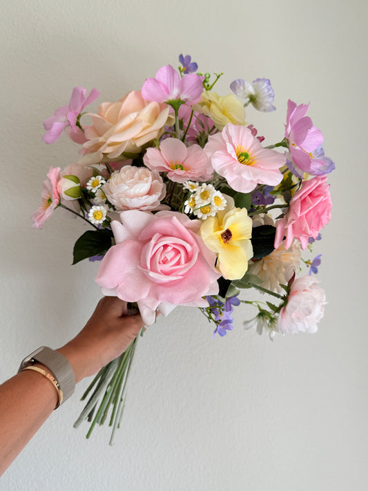 Bridal Custom Bouquet Silk Flowers